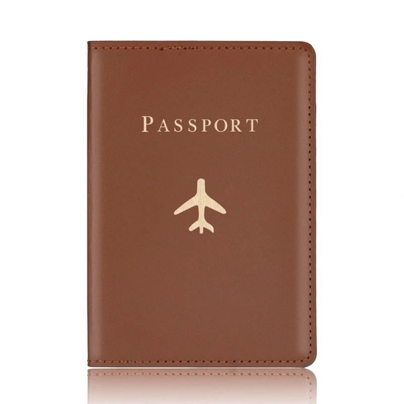 Hot Stamping Passport Holder Plane Lover Wedding Gift