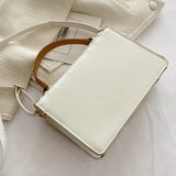 PU Leather Pleated Flap Handle Shoulder Bag with Mini Purse Handbag