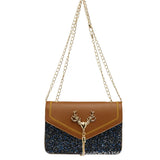 PU Leather Shoulder Bag with Special Accessories for All Seasons