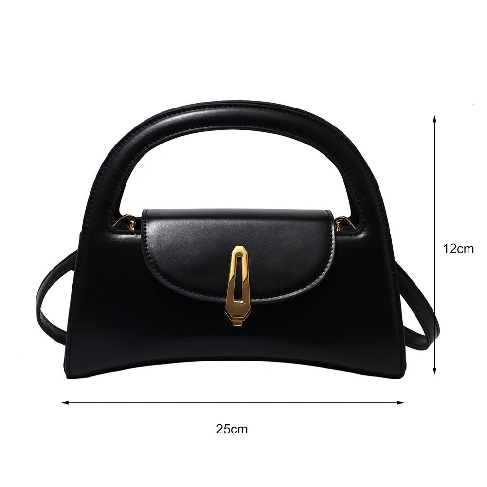 PU Leather Messenger Bag Lady Crossbody Casual Flap Shoulder Bag