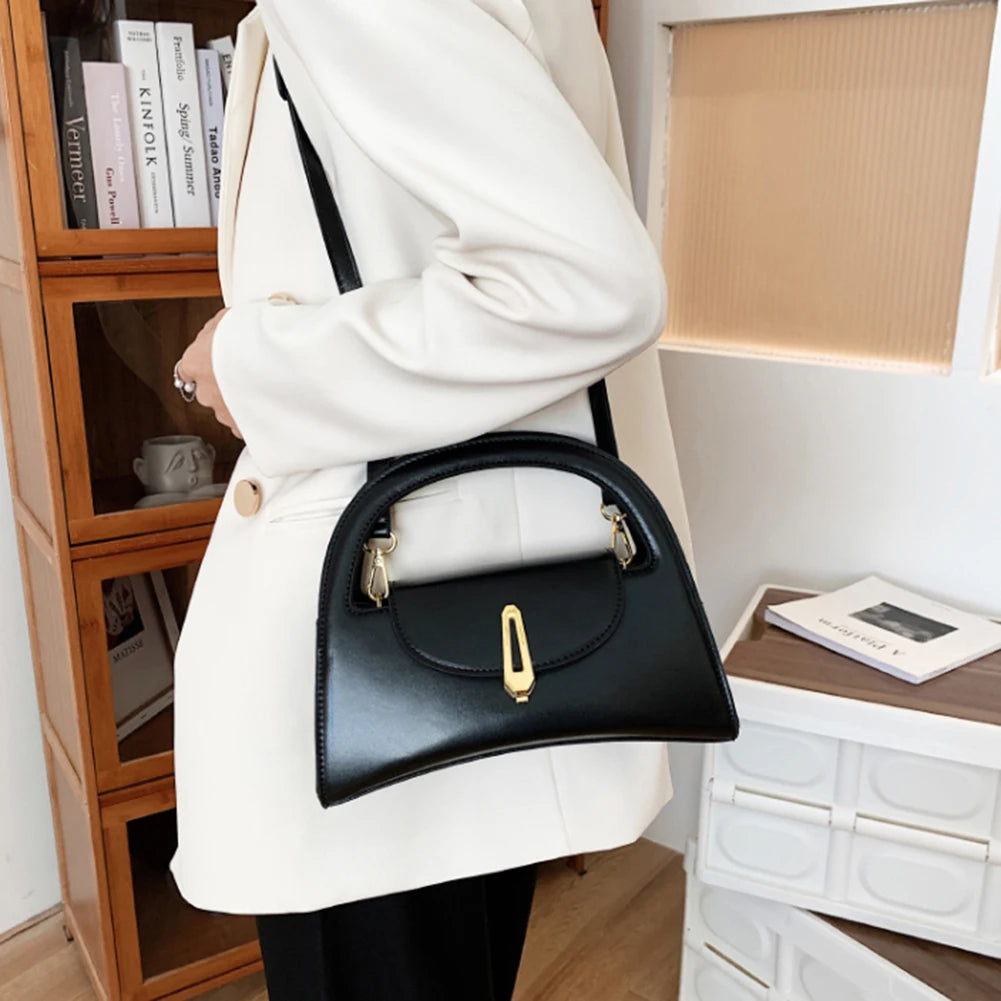 PU Leather Messenger Bag Lady Crossbody Casual Flap Shoulder Bag
