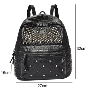 Rivet Studded Backpack Mini Purse Shoulder Bag Daypack