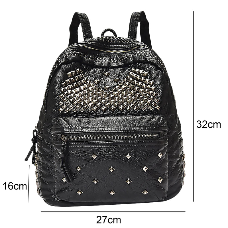 Rivet Studded Backpack Mini Purse Shoulder Bag Daypack