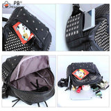 Rivet Studded Backpack Multi-pocket Top Handle Mini Casual Daypack