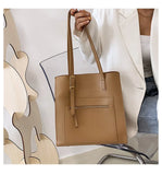 PU Leather Shoulder Bag for Women Ladies Travel Zipper Shopping bag