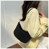 PU Leather Shoulder Bag for Women Causal Handbags Purse Female Hobos