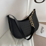 PU Leather Shoulder Bag for Women Causal Handbags Purse Female Hobos