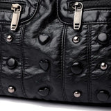 Vintage Rivet Shoulder Bag for Women Hobos