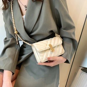 PU Leather Shoulder Bags INS Woman Crossbody Bag Hasp Closure