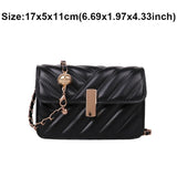 PU Leather Shoulder Bags INS Woman Crossbody Bag Hasp Closure
