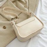 PU Leather Shoulder Bags Solid Flap Women Messenger Bags Love Clasp