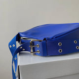PU Leather Shoulder Bags Women Adjustable Strap Underarm Vintage Flap