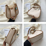 PU Leather Shoulder Bags Women Crossbody Bucket Bag Large Capacity