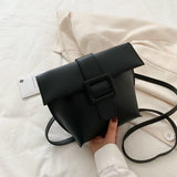 PU Leather Shoulder Bags Women Texture Cross Body Bucket Bag