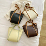PU Leather Shoulder Bags Women Thread Underarm Composite Bag Large Capacity
