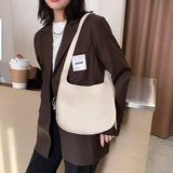 Vintage PU Leather Shoulder Bag for Women, Office Cross-body Tote