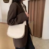 Vintage PU Leather Shoulder Bag for Women, Office Cross-body Tote