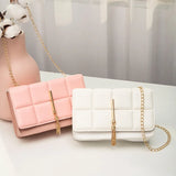 PU Leather Shoulder Bags for Women Chain Crossbody Handbags Phone Bag