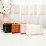 Rhomboid Crossbody Shoulder Bag PU Leather Handbag