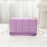 Rhomboid Crossbody Shoulder Bag PU Leather Handbag