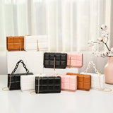 Rhomboid Crossbody Shoulder Bag PU Leather Handbag