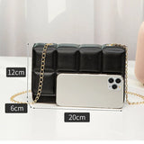 Rhomboid Crossbody Shoulder Bag PU Leather Handbag