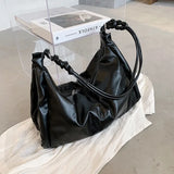 PU Leather Shoulder Bags for Women Handbags Large Capacity Travel Totes