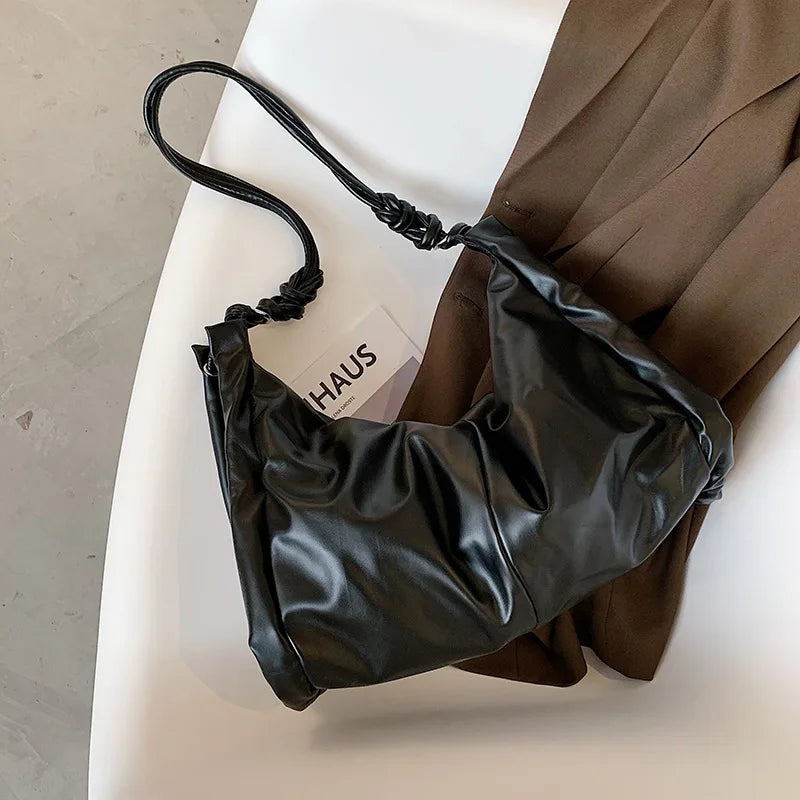 PU Leather Shoulder Bags for Women Handbags Large Capacity Travel Totes
