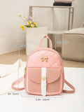 PU Leather Shoulder Mini Backpack Multi-Function Ladies Phone Pouch Pack