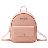 PU Leather Shoulder Mini Backpack Women Teenage Girls Kids Phone Pouch Pack