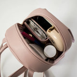 PU Leather Shoulder Mini Small Backpack Women Teenage Multi-Function Phone Pouch