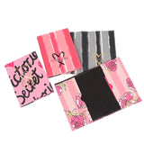 PU Leather Signature Striped Women Travel Passport Holder Cover