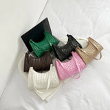 PU Leather Shoulder Bags Retro Embroidery Women Handbag