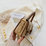 Classic Style PU Leather Shoulder Bag Top Handle Handbag