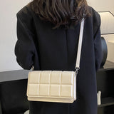 Plaid Small Crossbody Bag Lightweight for Weekend Vacation
