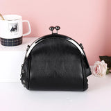 PU Leather Small Shoulder Messenger Bags For Women Chain Rivet Lock Crossbody Ba