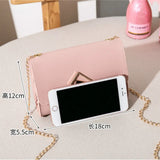 Small Square Crossbody Bag for Women Chain Shoulder Messenger Bag