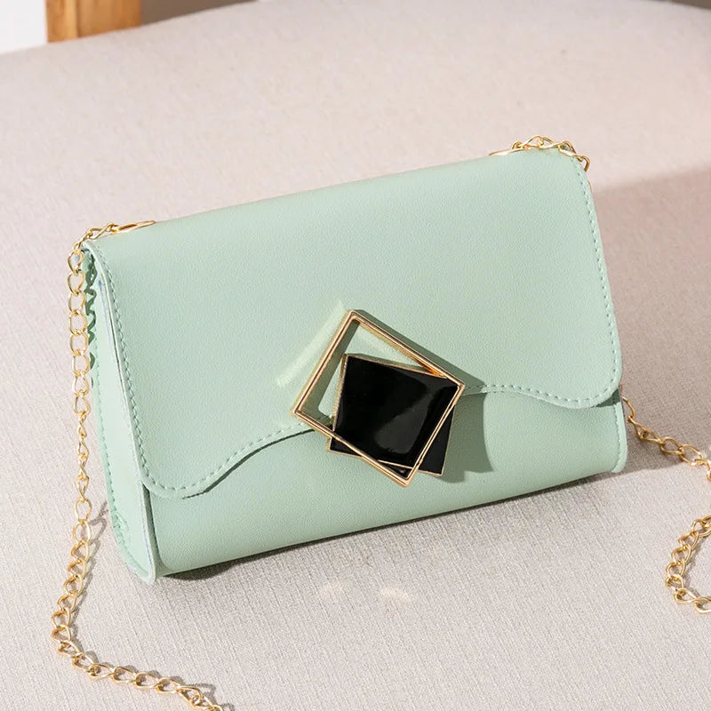 Small Square Crossbody Bag for Women Chain Shoulder Messenger Bag