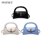 PU Leather Solid Messenger Bag Flap Lady Crossbody Bag for Women