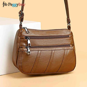 PU Leather Messenger Purse Handbag Women Daily Bag