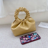 Women's PU Leather Tote Bag Solid Shoulder Messenger Handbag Travel Tote