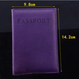 PU Leather Travel Passport Cover Men Women Wallet Case Holder