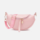 Crocodile Pattern Chest Bag for Women Zipper Shoulder Messenger Handbags