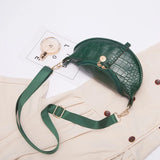 Crocodile Pattern PU Leather Chest Bag Women's Shoulder Messenger Handbags