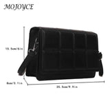 Plaid PU Leather Underarm Bag Soft Casual for Weekend Vacation Travel