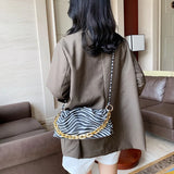 Cloud Shape PU Leather Underarm Crossbody Shoulder Bag for Women