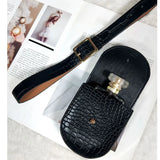 PU Leather Waist Bag Women Fanny Pack Retro Mini Travel Chest Belt Bag