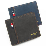 Men's Casual Short Wallet Small Clutch Male PU Leather Purse