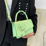 PU Leather Woman Handbag Female Shoulder Bag Messenger Small Square B