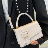 PU Leather Woman Handbag Female Shoulder Bag Messenger Small Square B
